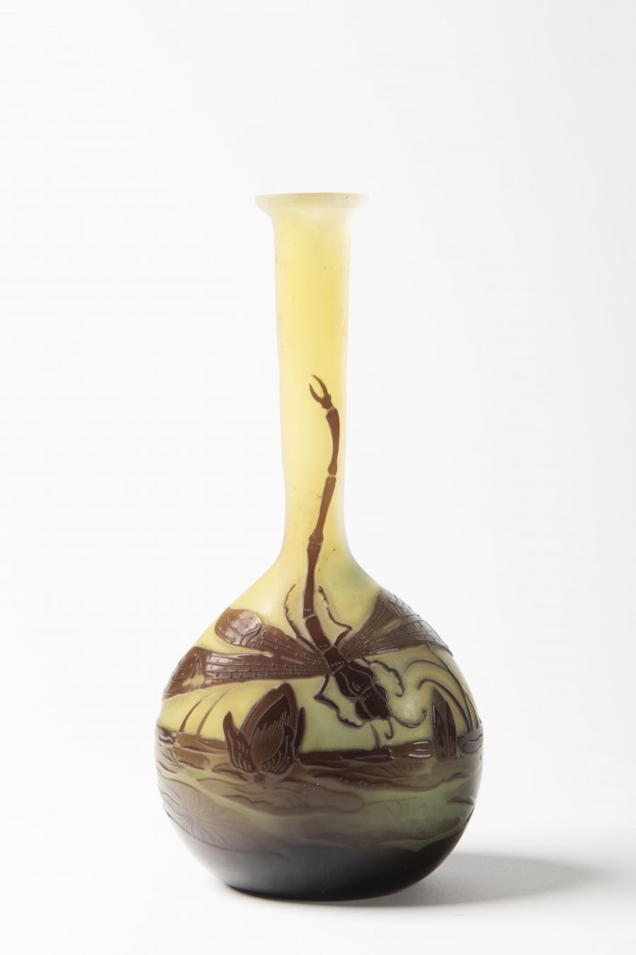 VASE WITH A DRAGONFLY MOTIF