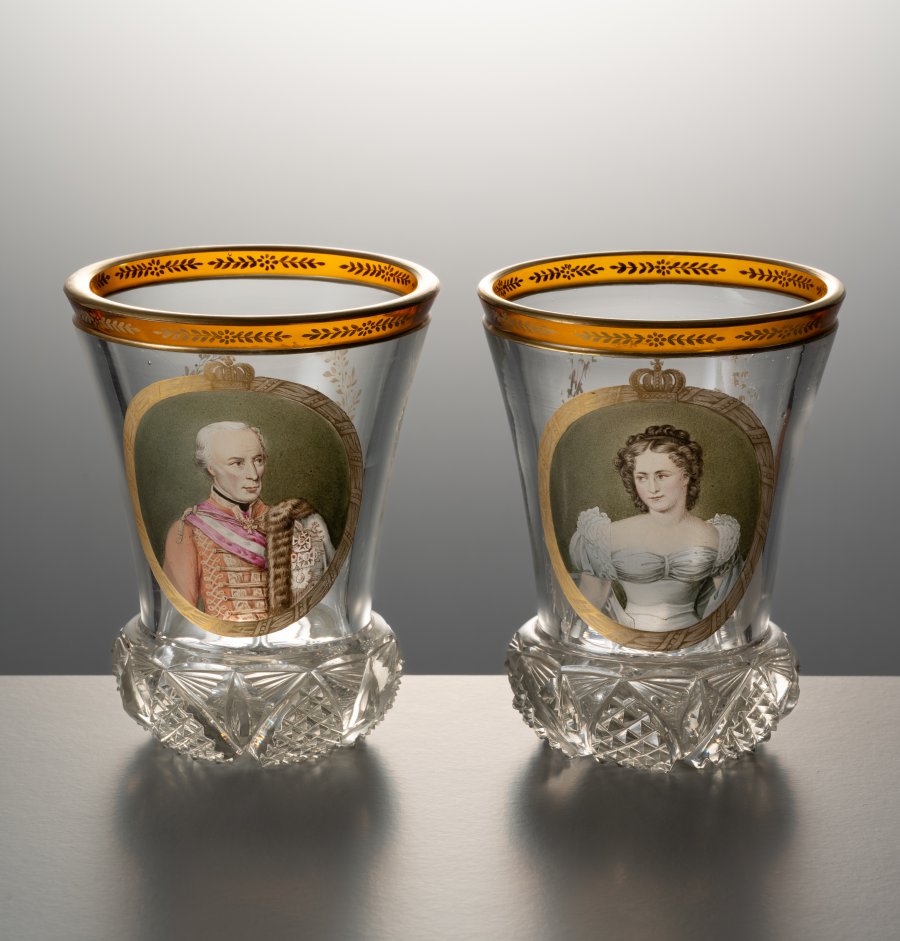 PAIR OF GLASSES FROM THE BIEDERMEIER PERIOD