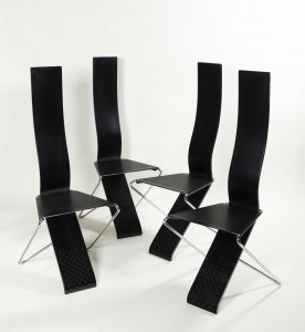 SET OF FOUR DESIGN CHAIRS
