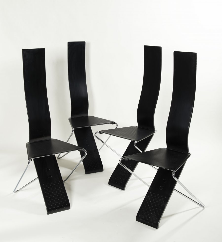 SET OF FOUR DESIGN CHAIRS