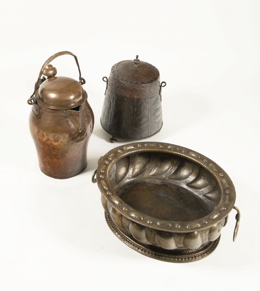 THREE ANTIQUE VESSELS
