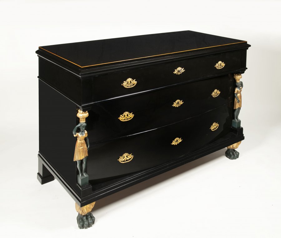PAIR OF EMPIRE CHESTS OF DRAWERS