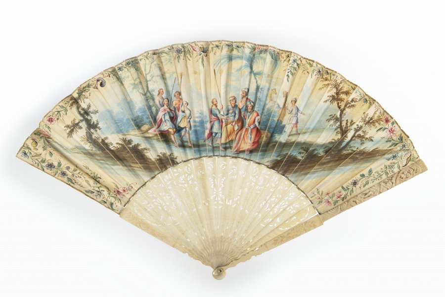 TWO ROCOCO FANS