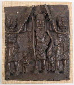 BENIN BRONZE RELIEF