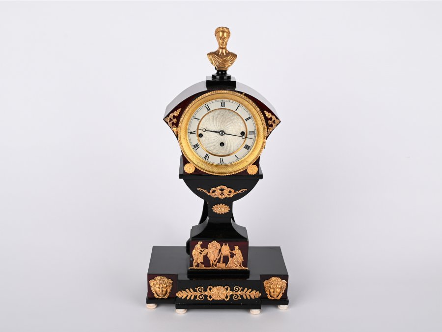 AN EMPIRE TABLE CLOCK