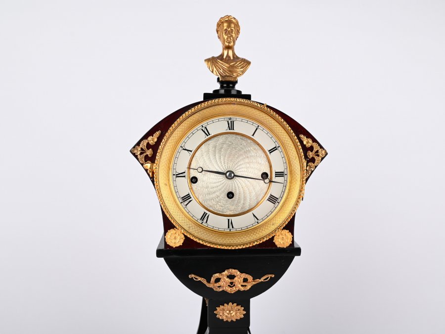 AN EMPIRE TABLE CLOCK