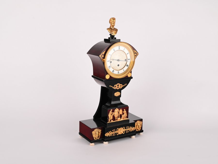 AN EMPIRE TABLE CLOCK