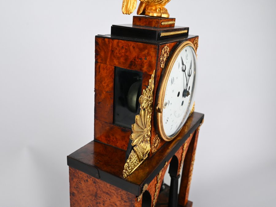 AN EMPIRE TABLE CLOCK