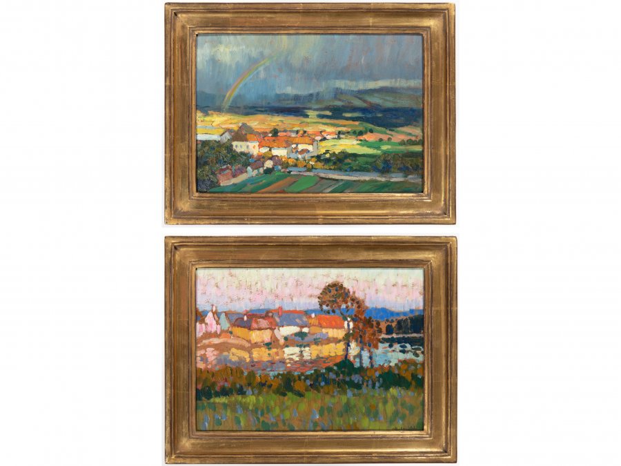 PAIR OF LANDSCAPES