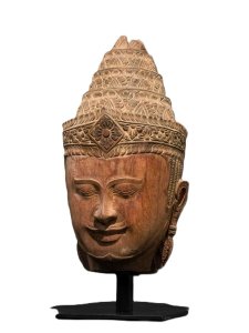 BUDDHA HEAD IN KHMER STYLE