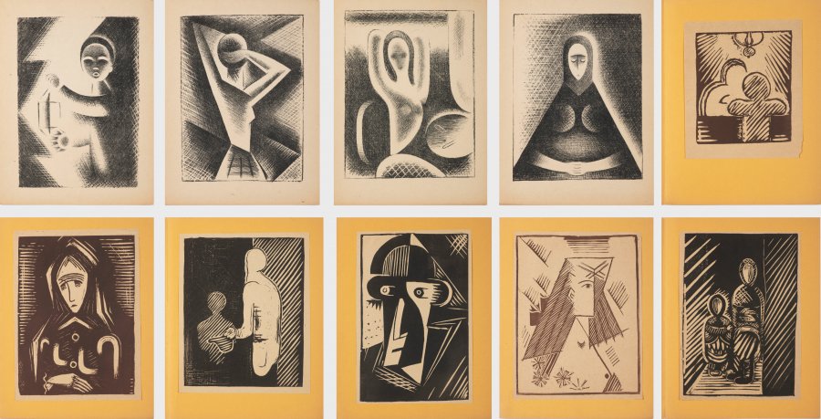 ALBUM OF TEN GRAPHIC SHEETS