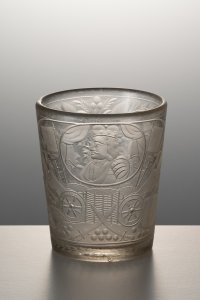 BAROQUE GLASS WITH A PORTRAIT OF LEOPOLD I.