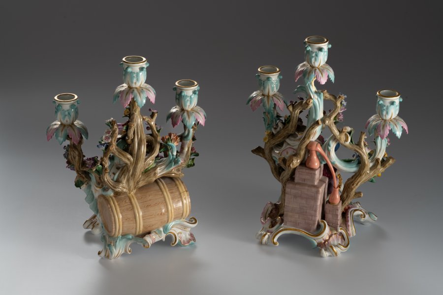 PAIR OF CANDELABRA MEISSEN
