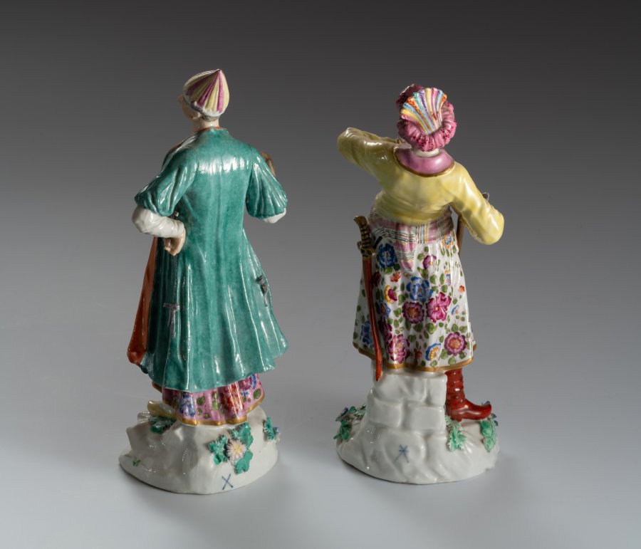 TWO OTTOMANS
