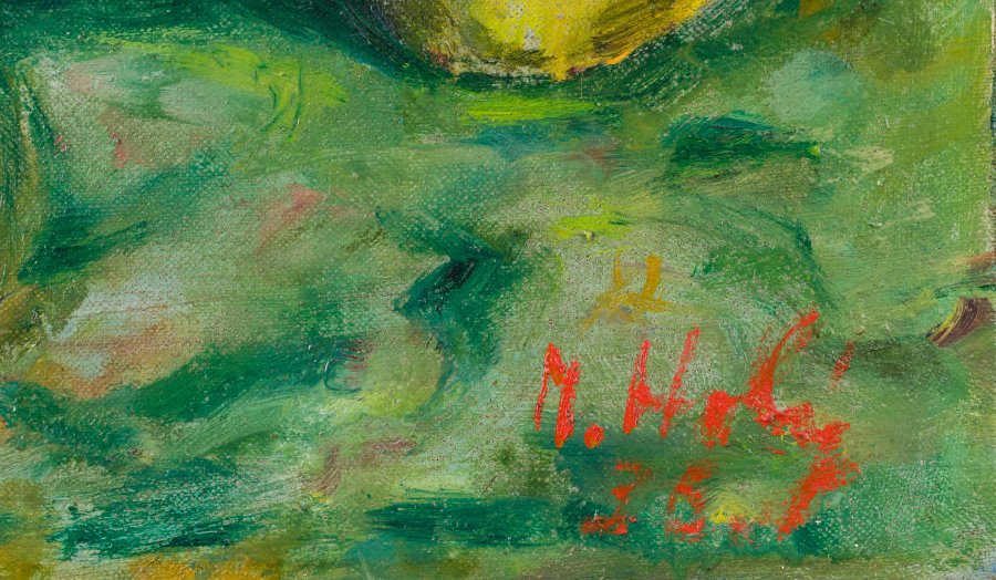 STILL LIFE WITH APPLES AND GLASS