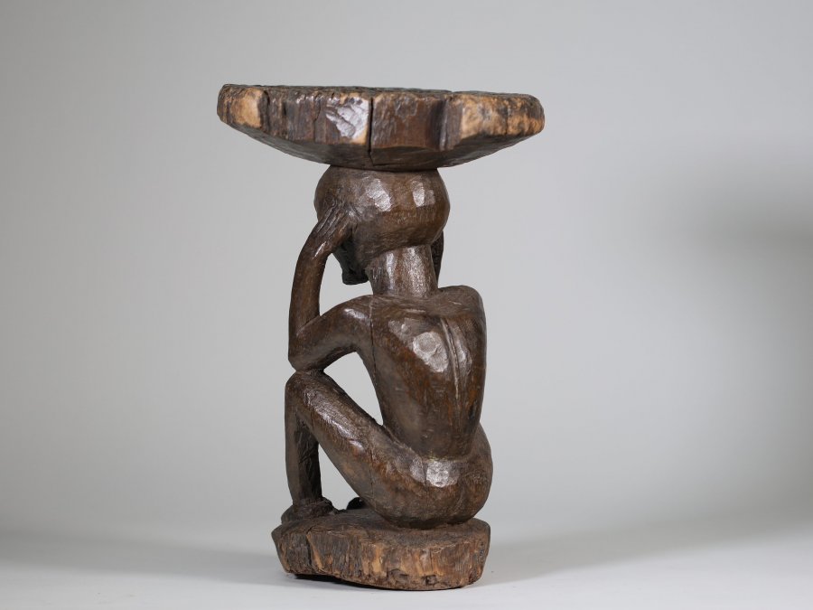 FIGURAL STOOL CHOKWE
