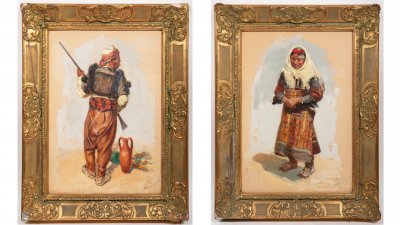 ALBÁNSKÝ BOJOVNÍK A ALBÁNSKÁ ŽENA