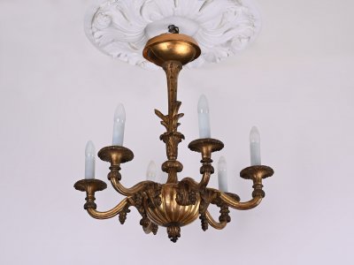 SIX-BRANCHED CHANDELIER