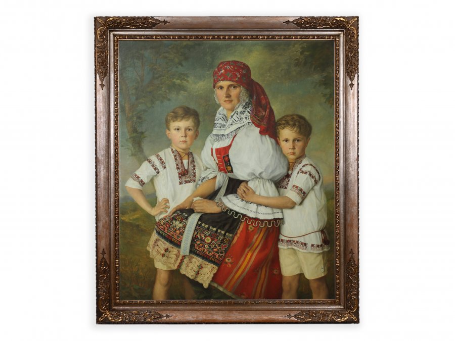 MOTHER IN A FOLK DRESS