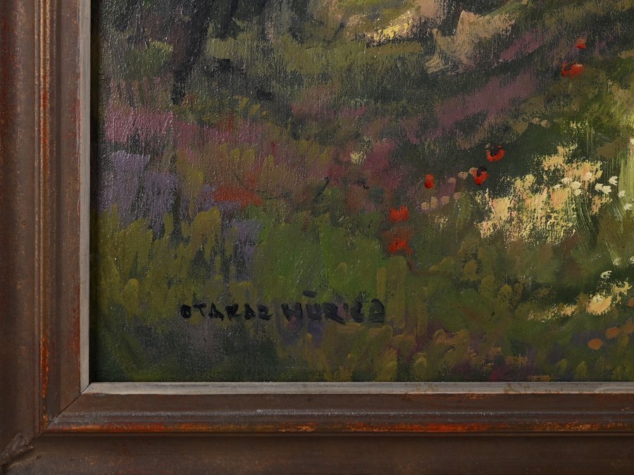 FOREST LANDSCAPE WITH A RIVER