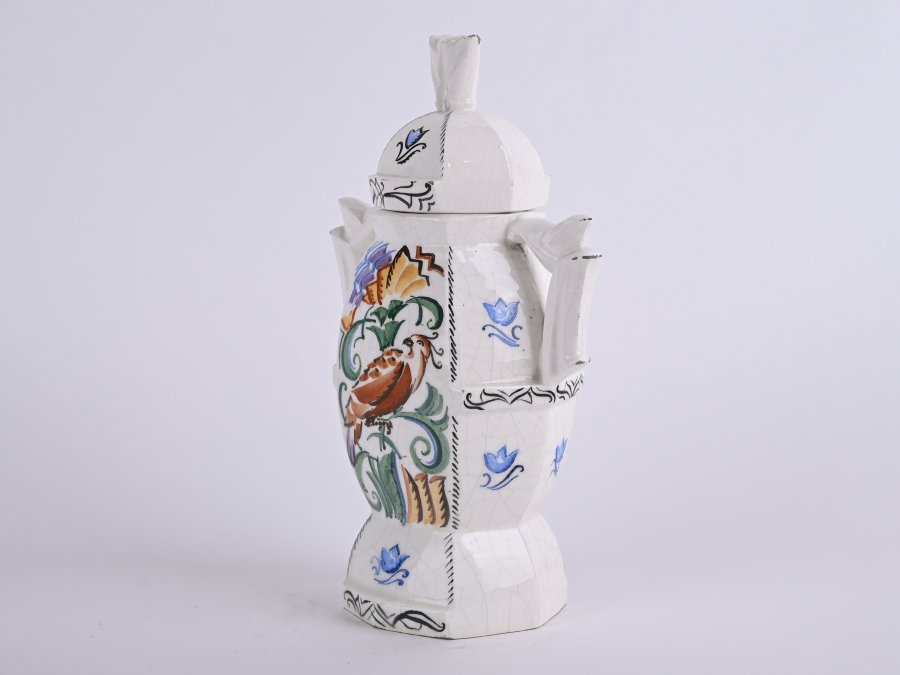 A HAND PAINTED VASE
