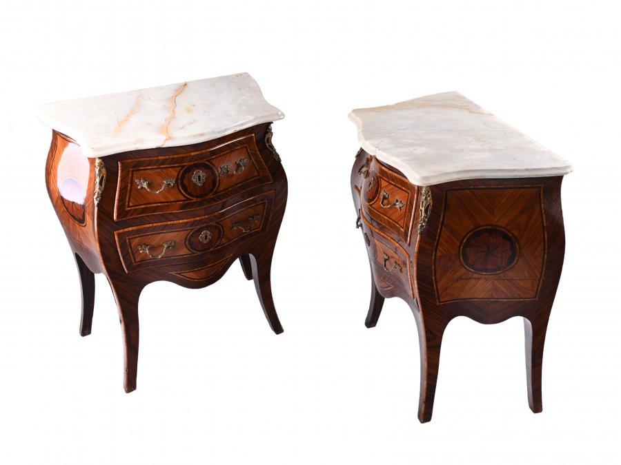 PAIR OF BAROQUE COMMODES