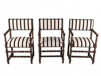 THREE RENAISSANCE ARMCHAIRS