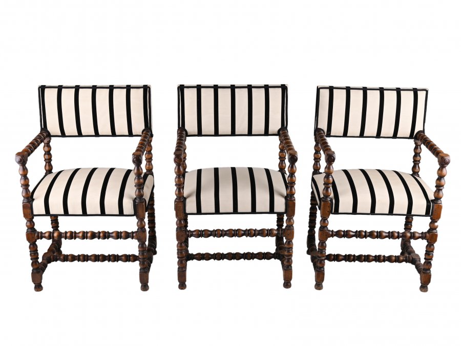 THREE RENAISSANCE ARMCHAIRS