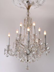 A CRYSTAL CHANDELIER