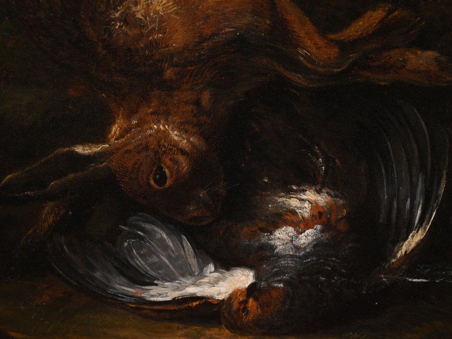 PAIR HUNTING STILL LIFES