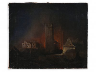 BURNING OF OLD TOWN MILLS