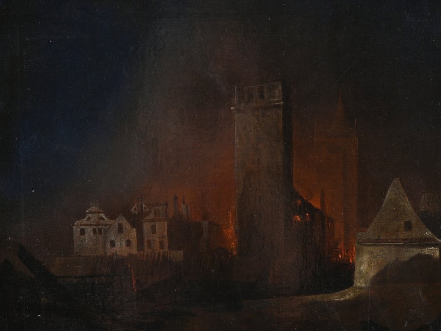 BURNING OF OLD TOWN MILLS