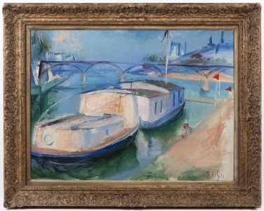 POHLED NA PONT DES ARTS V PAŘÍŽI