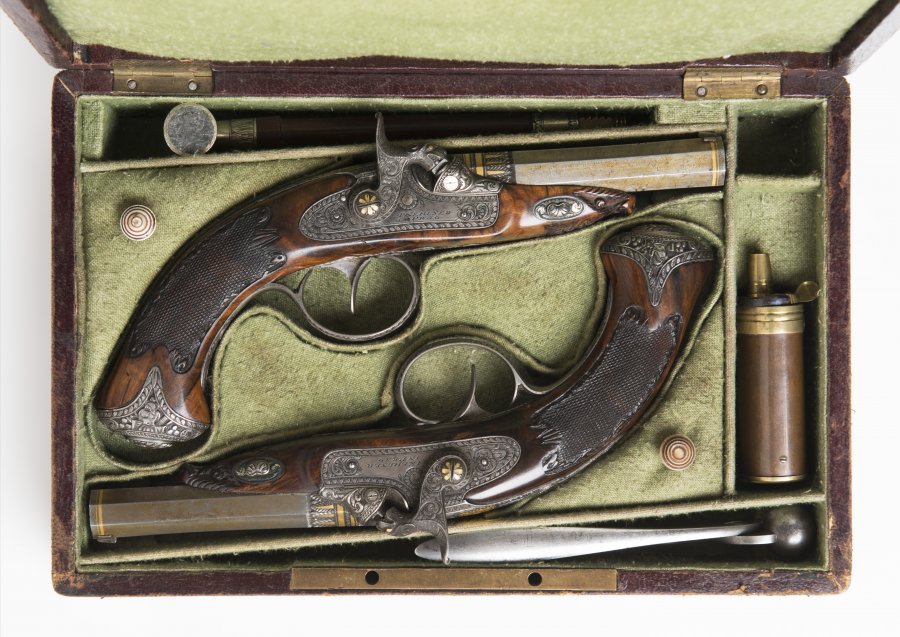 PAIR OF PERCUSSION PISTOLS  - ANTONÍN CH. KEHLNER