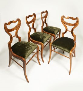 SET OF FOUR BIEDERMEIER CHAIRS