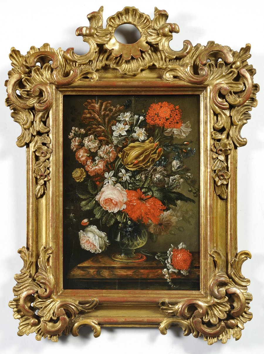 TWO FLORAL STILL LIFES