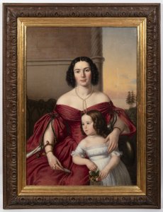 PORTRAIT OF MOTHER AND CHILD