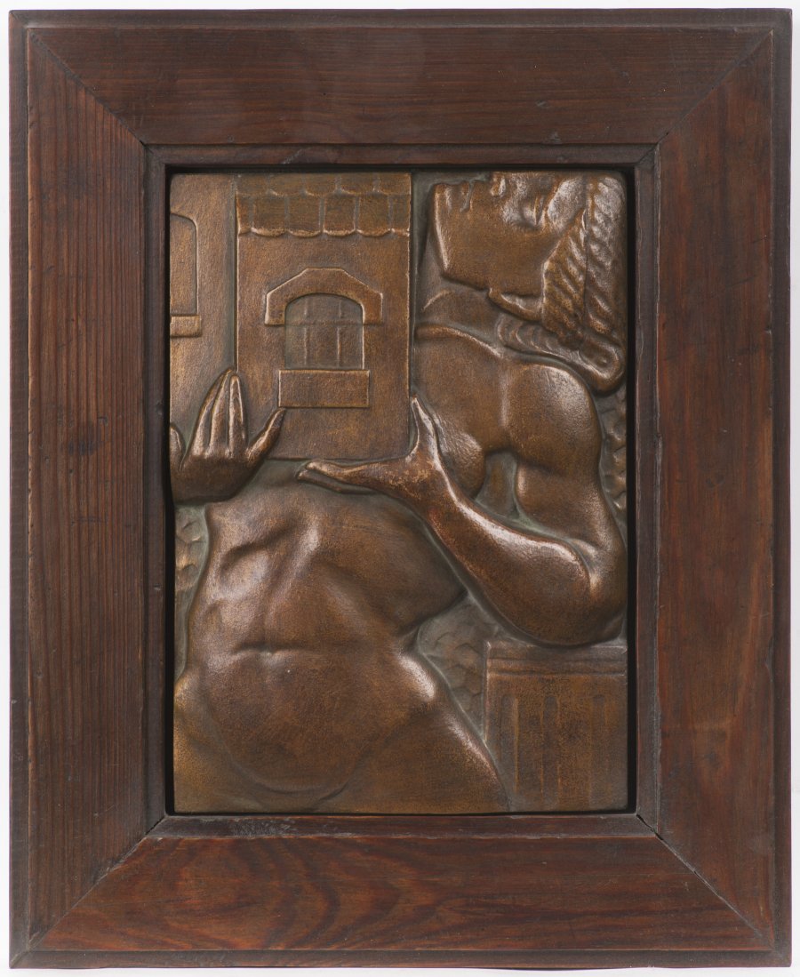 KERAMISCHES ART-DECO- RELIEF 