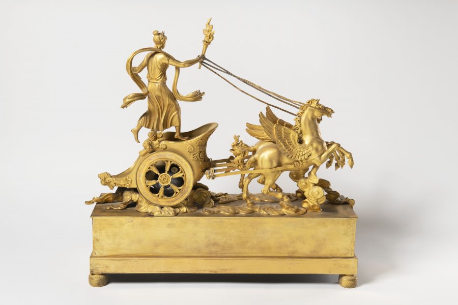 AN EMPIRE TABLE CLOCK