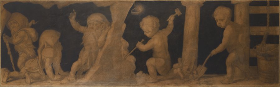 Decorative Sketch for Villa Lanna - Allegory of Mining