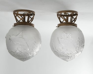 TWO ART DECO LIGHTS