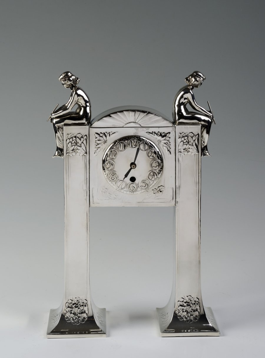 Silver Plated Table Clock