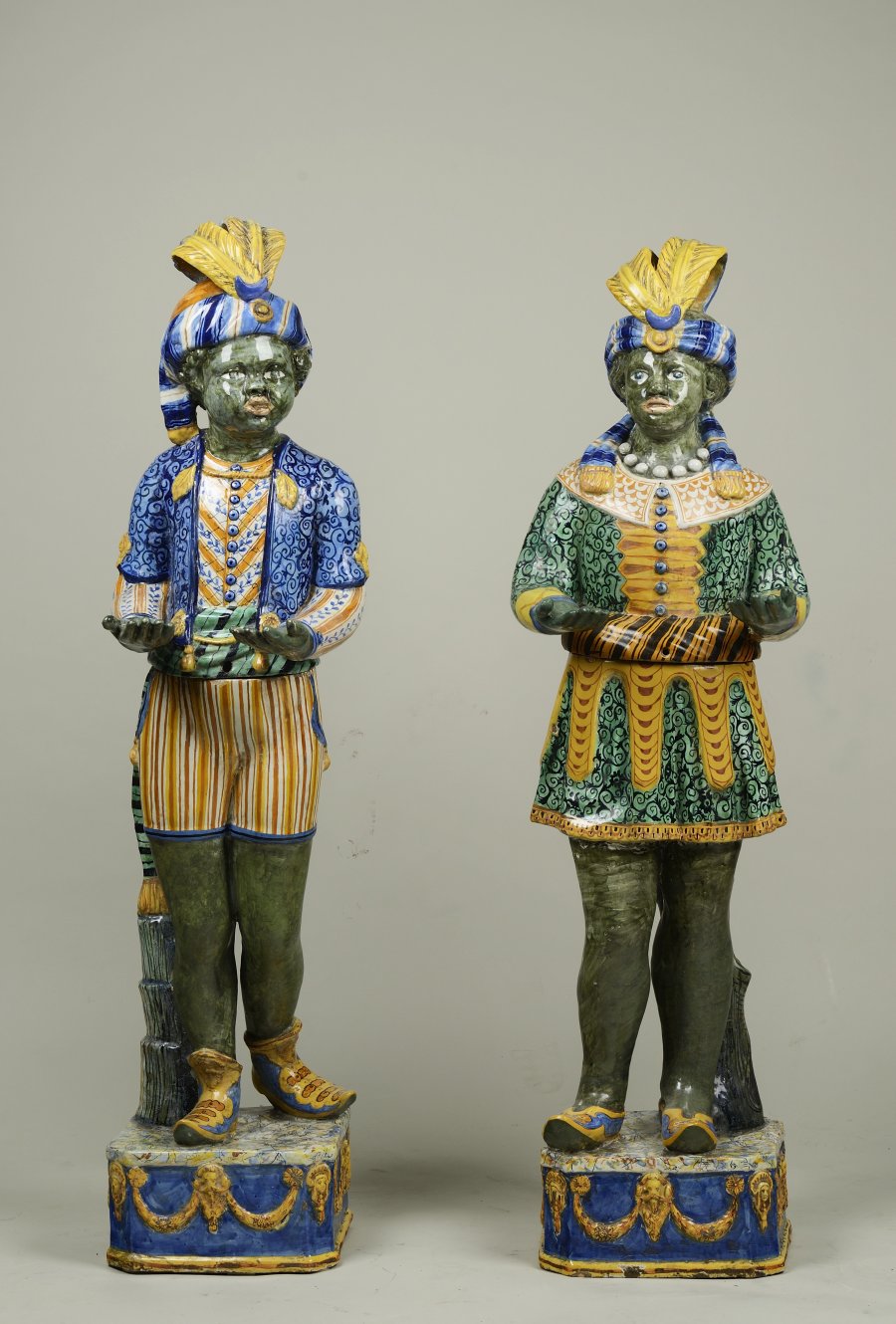 A Pair of Moor Statues