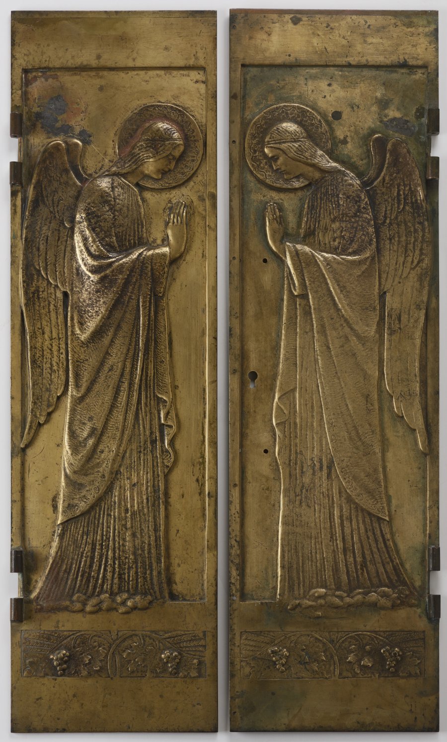Two Door Leafs with Figures of Angels