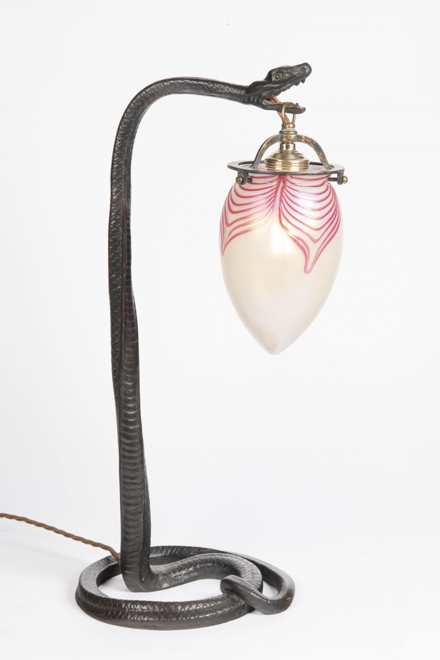 AN ART NOUVEAU LAMP