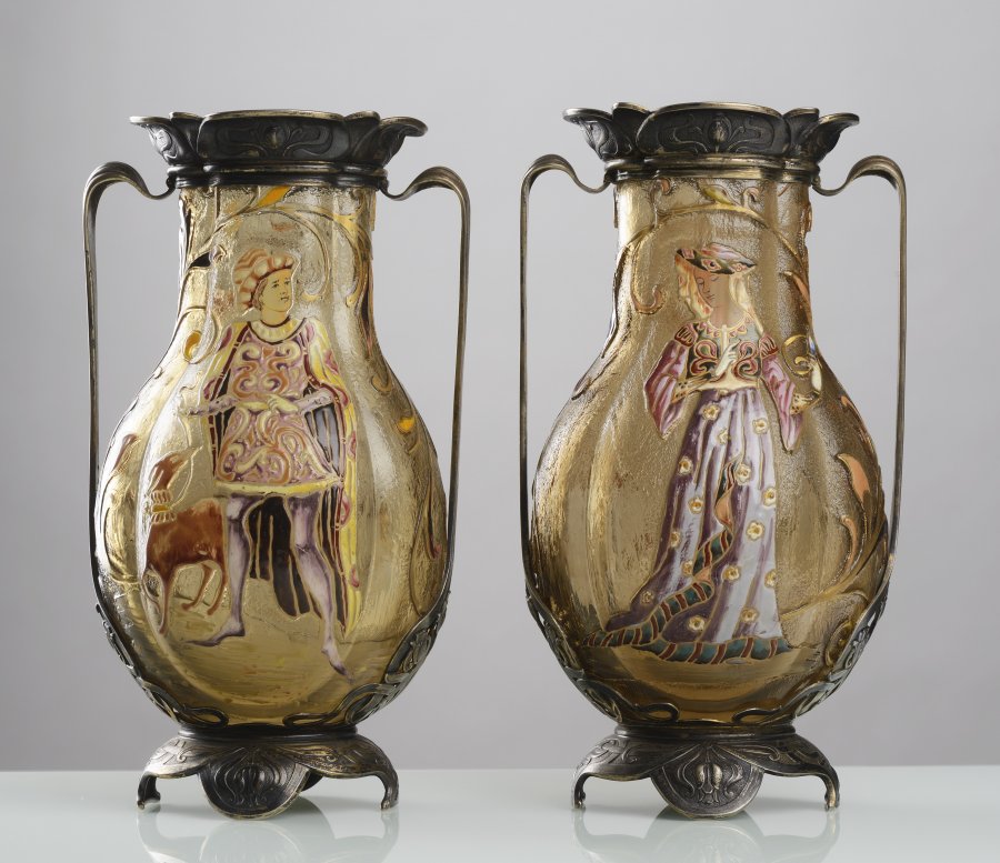 A Pair of Gallé Vases