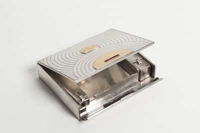 STŘÍBRNÝ ART DECO NECESÉR