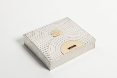 SILVER ART DECO NECESER