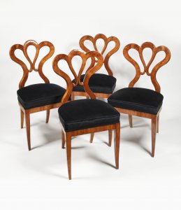 SET OF FOUR BIEDERMEIER CHAIRS