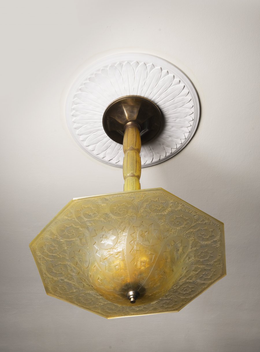 An Art Deco Ceiling Lamp